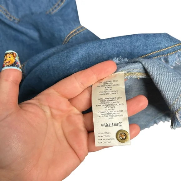 Anthropologie Pilcro Denim Sleeveless Halter Swing Midi Dress Women's Size XL - Picture 9 of 9